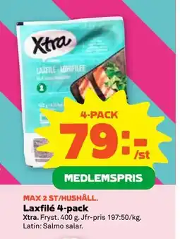 Stora Coop Laxfilé 4-pack erbjuda