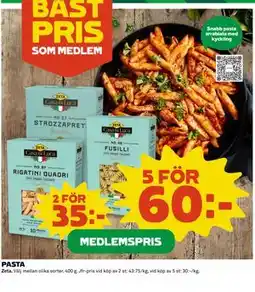 Coop PASTA erbjuda