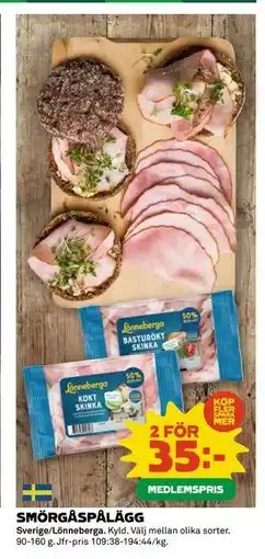 Coop SMÖRGÅSPÅLÄGG erbjuda
