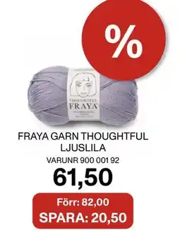 Selfmade FRAYA GARN THOUGHTFUL LJUSLILA erbjuda