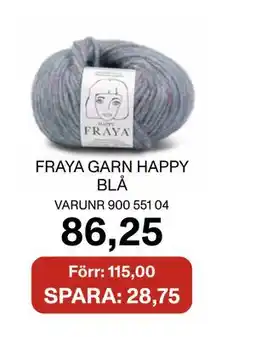 Selfmade FRAYA GARN HAPPY BLÅ erbjuda