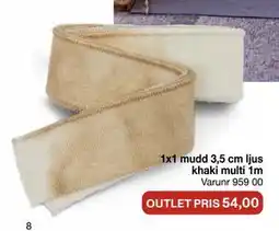 Selfmade 1x1 mudd 3,5 cm ljus khaki multi 1m erbjuda