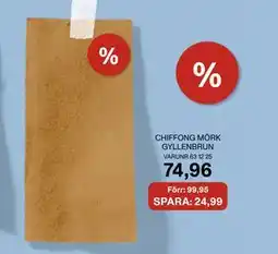 Selfmade CHIFFONG MÖRK GYLLENBRUN erbjuda
