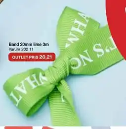 Selfmade Band 20mm lime 3m erbjuda