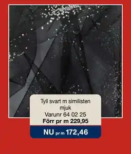 Selfmade Tyll svart m similisten mjuk erbjuda