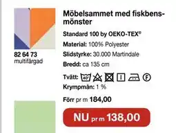 Selfmade Möbelsammet med fiskbensmönster erbjuda