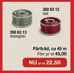 Selfmade Pärltråd, ca 45 m erbjuda