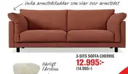 Mio 3-SITS SOFFA CHERRIE erbjuda