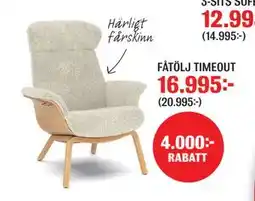 Mio FÅTÖLJ TIMEOUT erbjuda