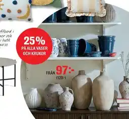 Mio 25% PÅ ALLA VASER OCH KRUKOR erbjuda