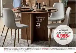 Mio MATGRUPP CROSS + 4 STOLAR erbjuda