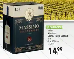 Citti Massimo Grande Rosso Organic erbjuda