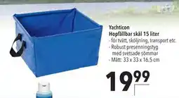 Citti Yachticon Hopfällbar skål 15 liter erbjuda