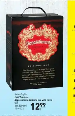 Citti Casa Vinironia Appassimento Edizione Oro Vino Rosso erbjuda