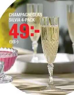Mio CHAMPAGNEGLAS SILVIA 4-PACK erbjuda