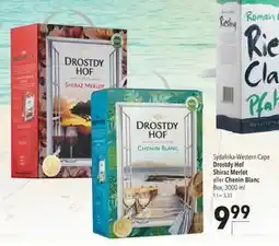 Citti Drostdy Hof Shiraz Merlot eller Chenin Blanc erbjuda