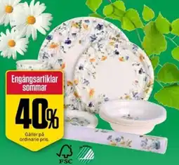 ÖoB Engångsartiklar sommar erbjuda