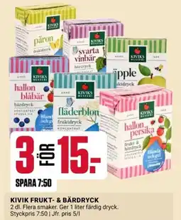 ÖoB Kivik frukt- & bärdryck erbjuda