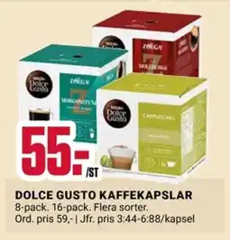 ÖoB Dolce gusto kaffekapslar erbjuda