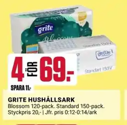 ÖoB GRITE Hushållsark erbjuda