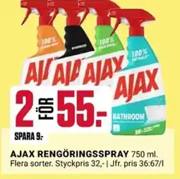ÖoB AJAX Rengöringsspray erbjuda
