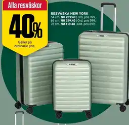 ÖoB Resväska new york erbjuda