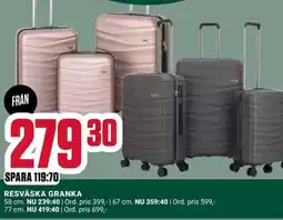 ÖoB Resväska granka erbjuda