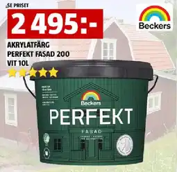 Bauhaus Akrylatfärg perfekt fasad 200 vit erbjuda
