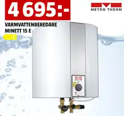 Bauhaus Varmvattenberedare minett 15 e erbjuda