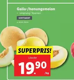 Lidl Galia-/honungsmelon erbjuda