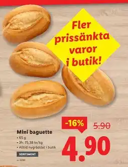 Lidl Mini baguette erbjuda