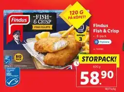 Lidl Findus Fish & Crisp erbjuda