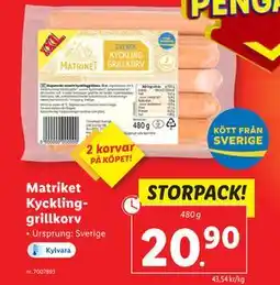 Lidl Matriket erbjuda