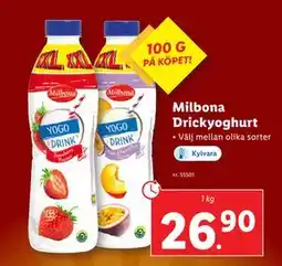 Lidl Milbona Drickyoghurt erbjuda