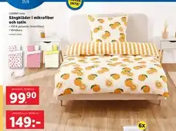 Lidl Sängkläder i mikrofiber och satin erbjuda