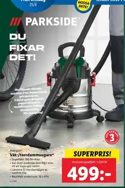 Lidl Våt-/torrdammsugare erbjuda