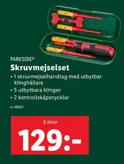 Lidl Skruvmejselset erbjuda
