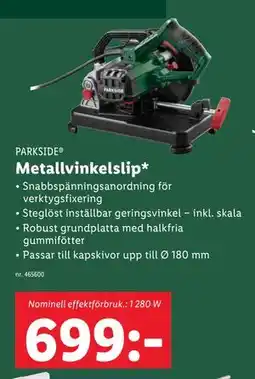 Lidl Metallvinkelslip erbjuda