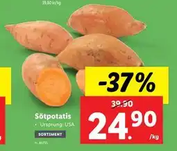 Lidl Sötpotatis erbjuda
