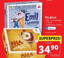 Lidl Sia glass erbjuda