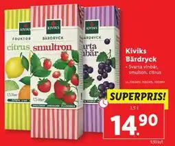 Lidl Kiviks Bärdryck erbjuda