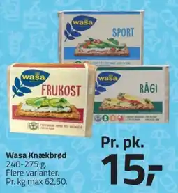 Fleggaard WASA Knækbrød erbjuda