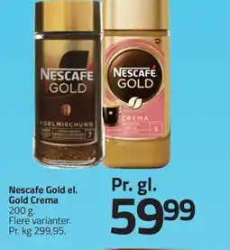 Fleggaard Nescafe gold el. gold crema erbjuda
