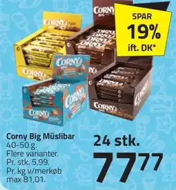 Fleggaard CORNY Big müslibar erbjuda