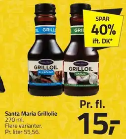 Fleggaard SANTA MARIA Grillolie erbjuda