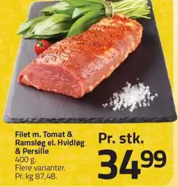 Fleggaard Filet m. tomat & ramsløg el. hvidløg & persille erbjuda