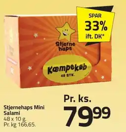 Fleggaard STEJERNEHAPS Mini salami erbjuda