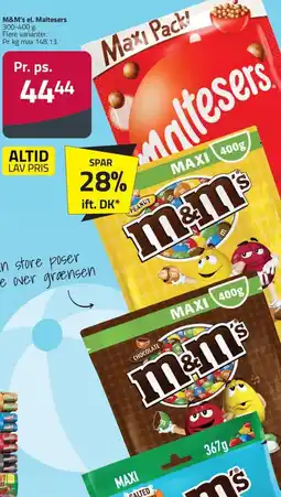 Fleggaard M&m's el. maltesers erbjuda