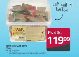 Fleggaard Toms mini guld barre erbjuda