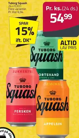 Fleggaard TUBORG Squash erbjuda